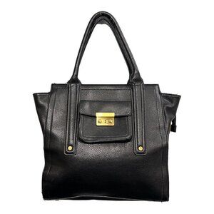 3.1 Phillip Lim for Target Black Faux Leather Expandable Shoulder Tote Bag Purse